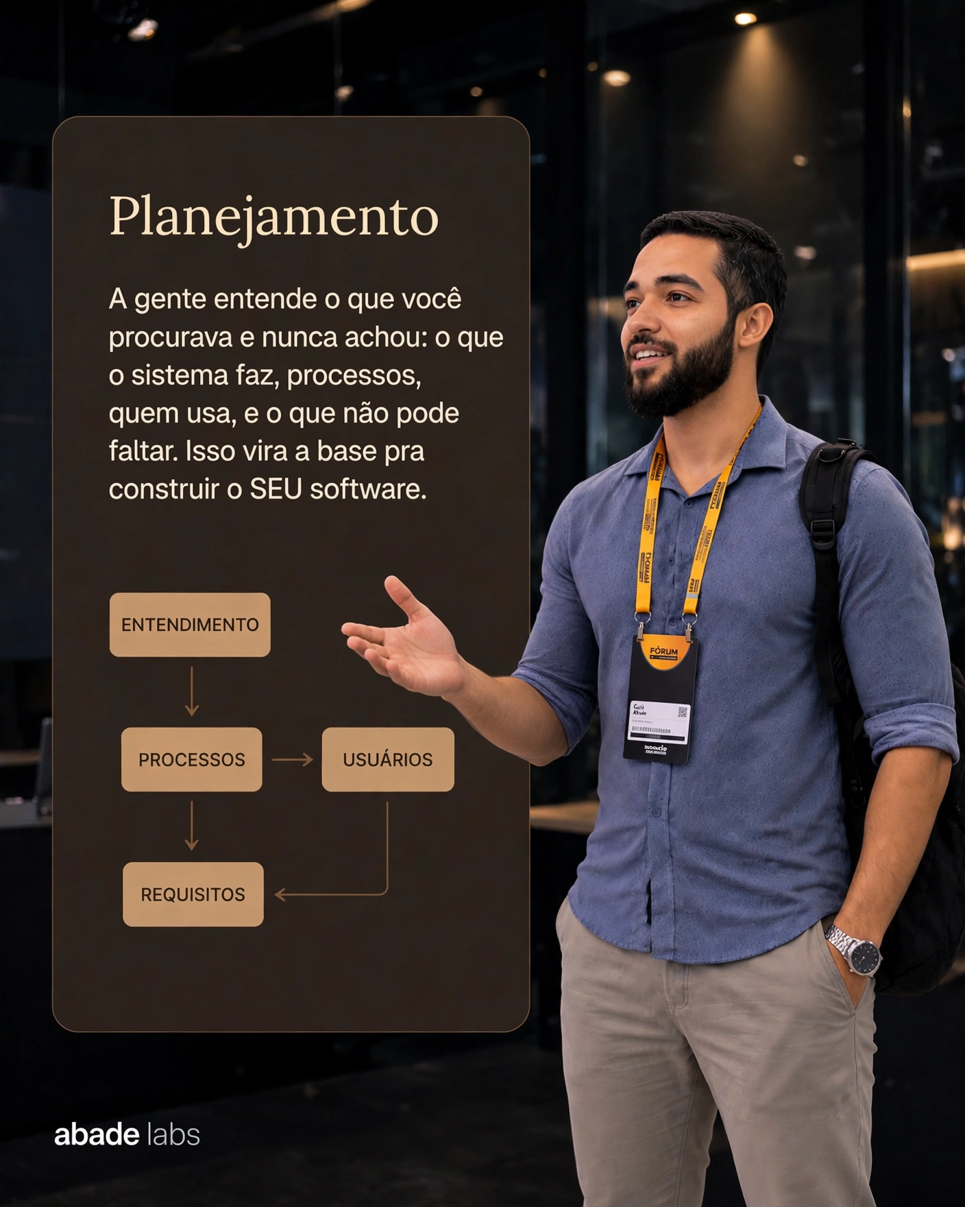 Abade Labs — Planejamento: entendimento, processos, usuários e requisitos